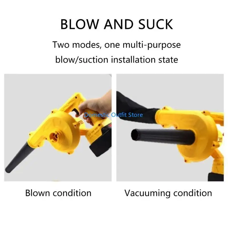 

Cordless Leaf Blower for 18V 18650 Battery Vacuum Handle Electric Blower 68TC