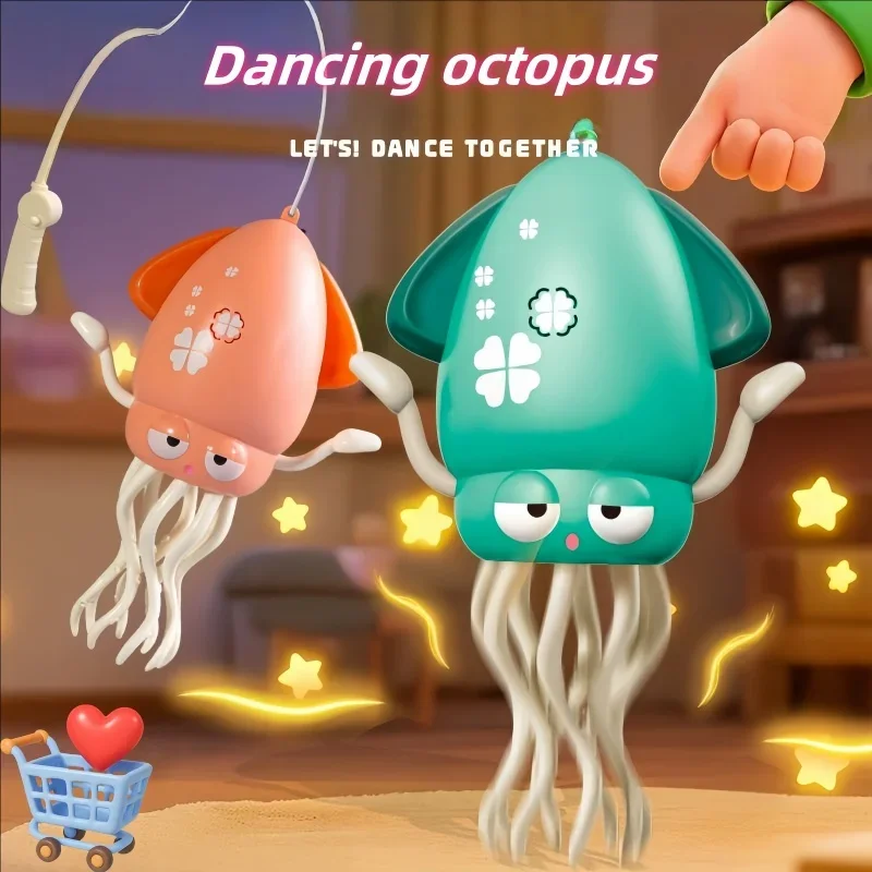 Nieuwe en unieke magische dansende octopus Elektrische inktvisdetectie en verwijzing van obstakels Octopus Kinderen Stressverlichtend vissen