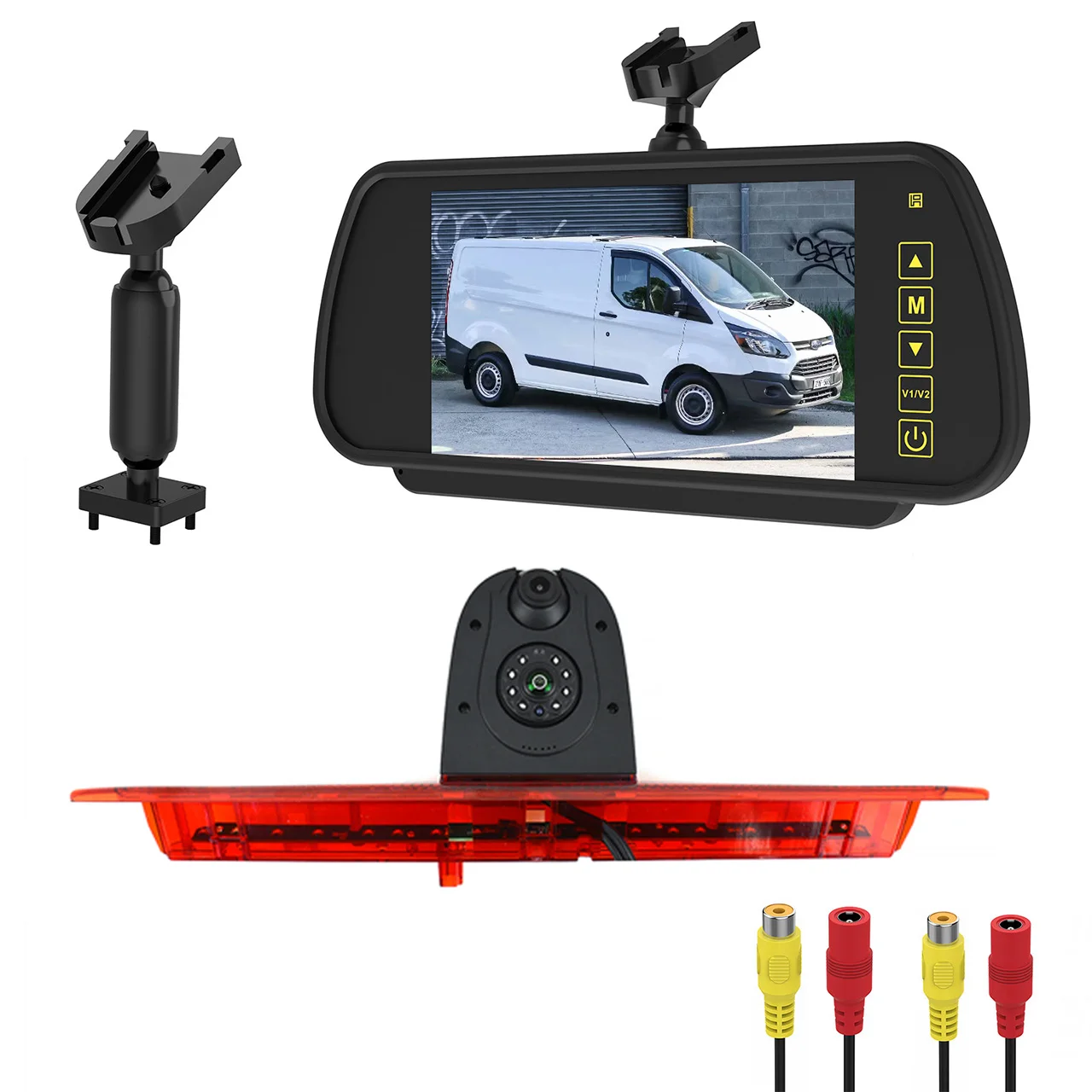 Dual-lens, rearview camera for Ford Transit 350 MK8 (since 2014) model, with 7-inch display screen