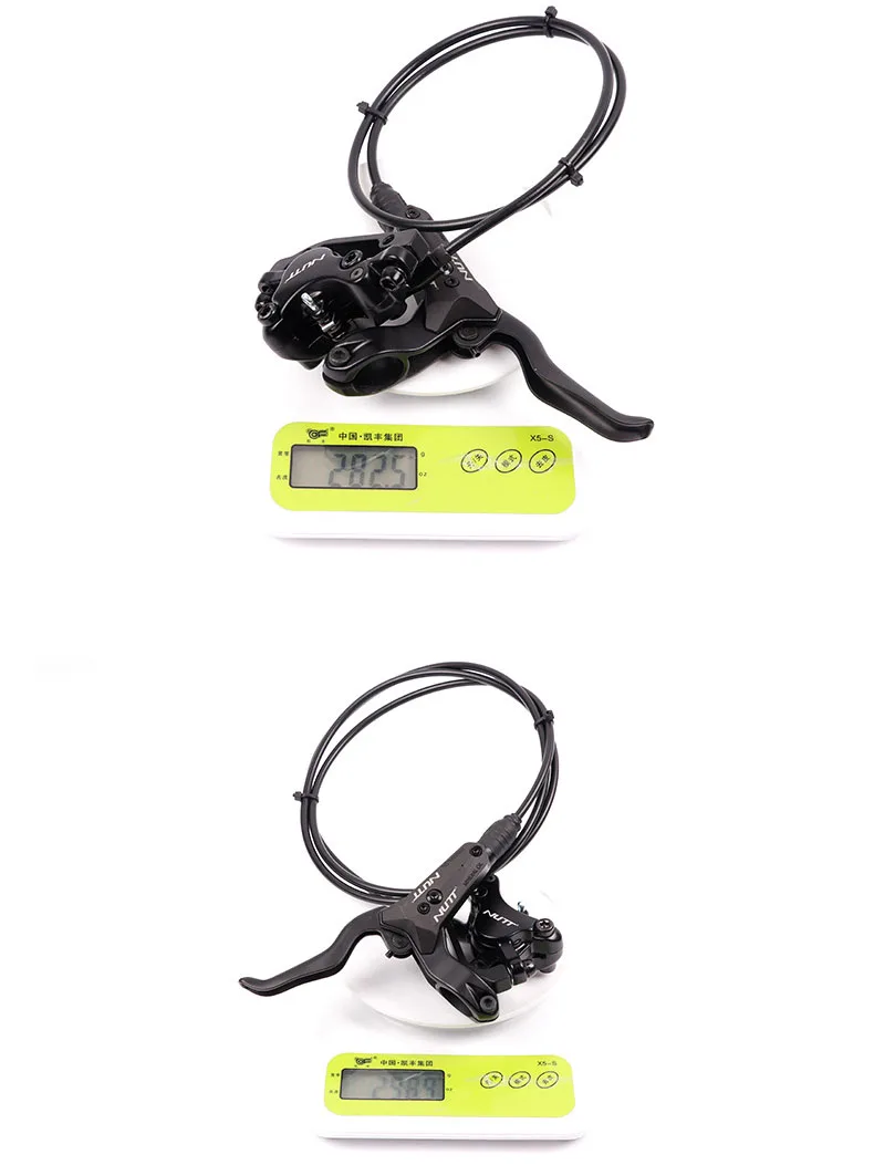 NUTT MTB Bike Hydraulic Clamp Disc Brake 800/1400mm Bike Oil pressure Brake Bicycle  Mountain Bike Parts Update Set