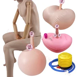 Inflatable Dildo Simulation Dick Furniture Chair Device Sex Toy for Woman/Man Intimate Penis Pillow Position Accessories Tooy 18