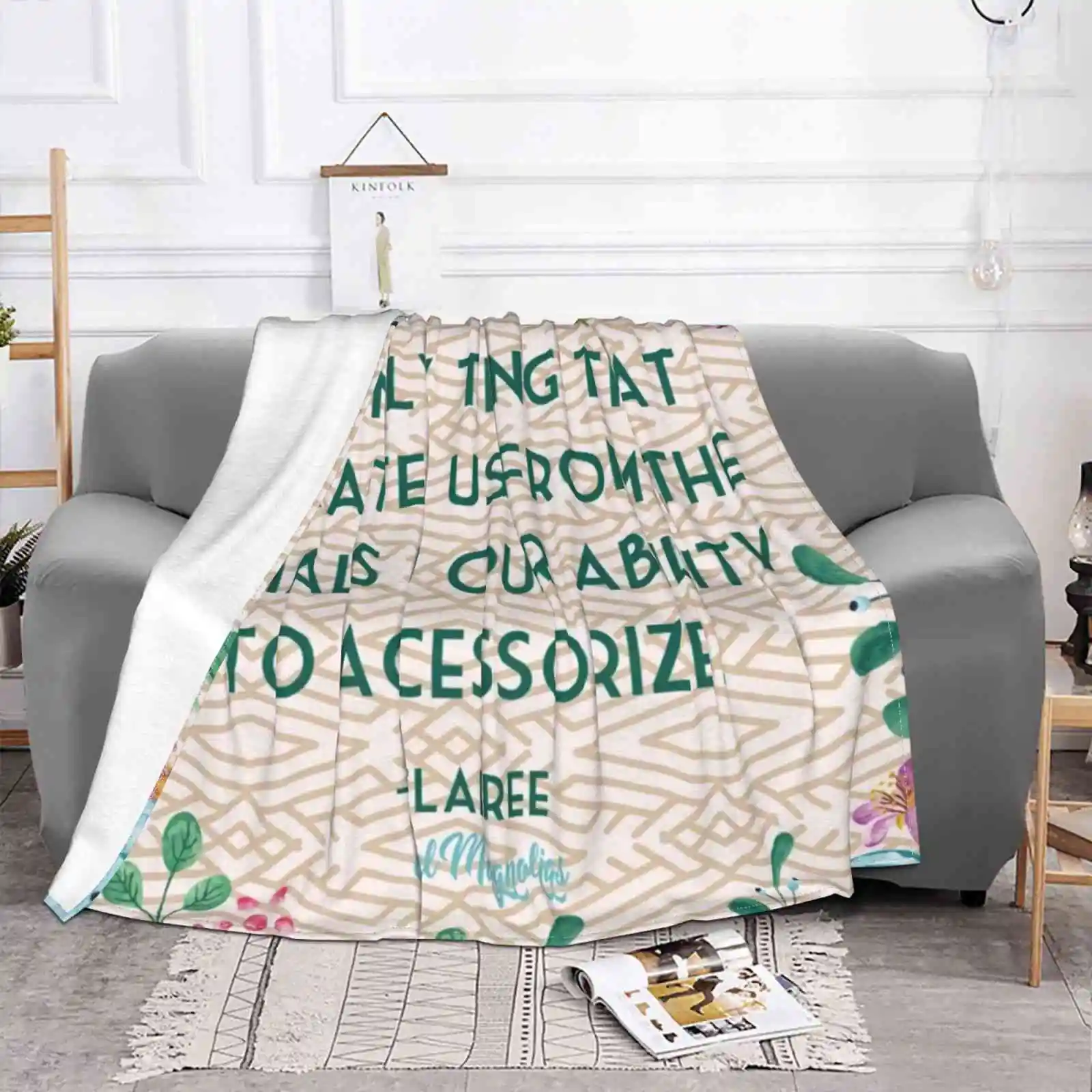 Steel Magnolias Movie Quote Ability To Accessorize Animals Clairee Geometric Soft Warm Throw Blanket Steel Magnolias Women