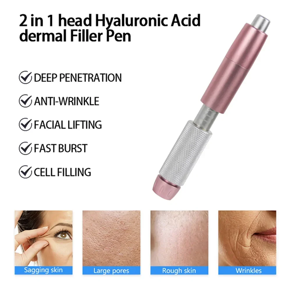 0.3/0.5ML Pressure Pen Adjustable Hyaluron Acid Pen Reduce Blemishes Wrinkles Thickening Lips Hyaluronic Acid Syringe Atomizer