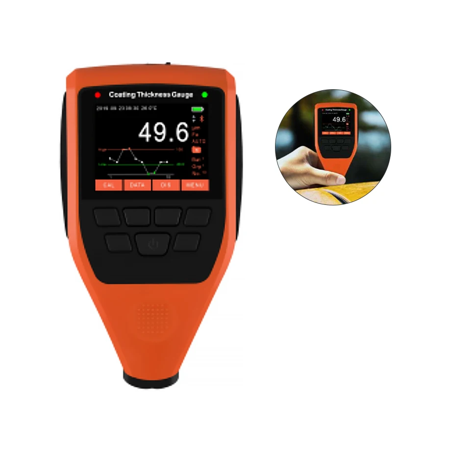 EC-777 2.4 Inch Colorful Auto-Rotating Screen Bluetooth Digital Thickness Gauge Car Paint Thickness Tester