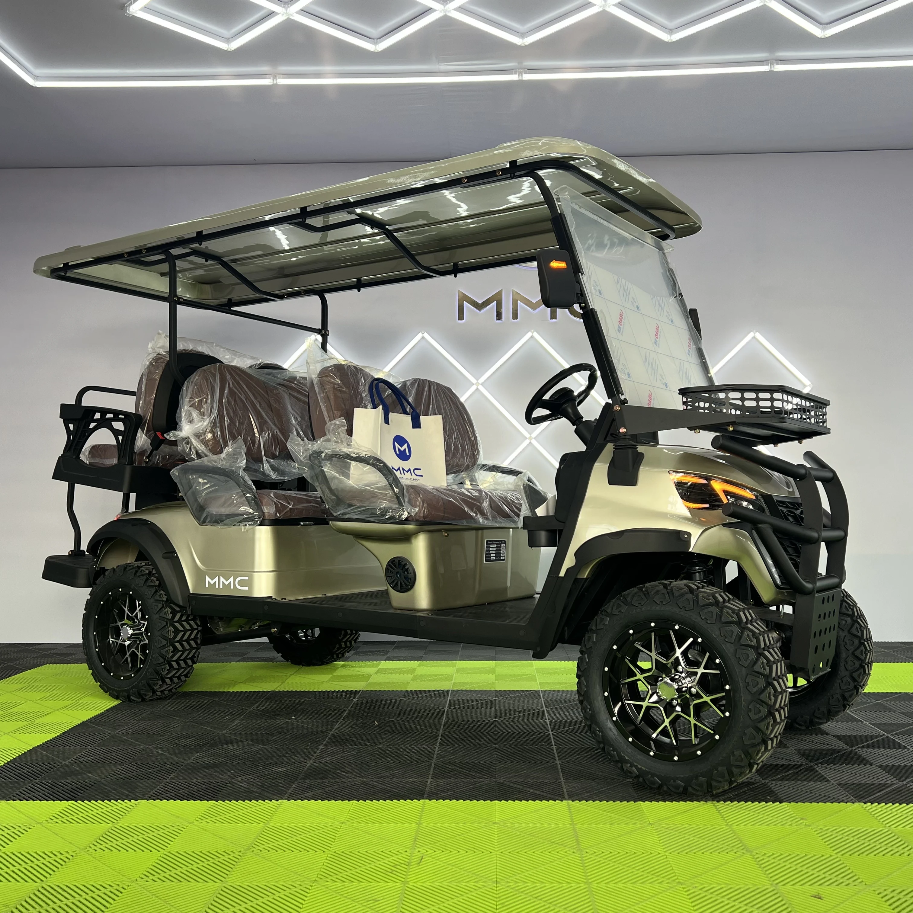 

New High Quality Hot Selling Customized 48V Lithium Battery Golf Buggy 6 Seats Buggy AC Motor off Road Electric Golf Cart