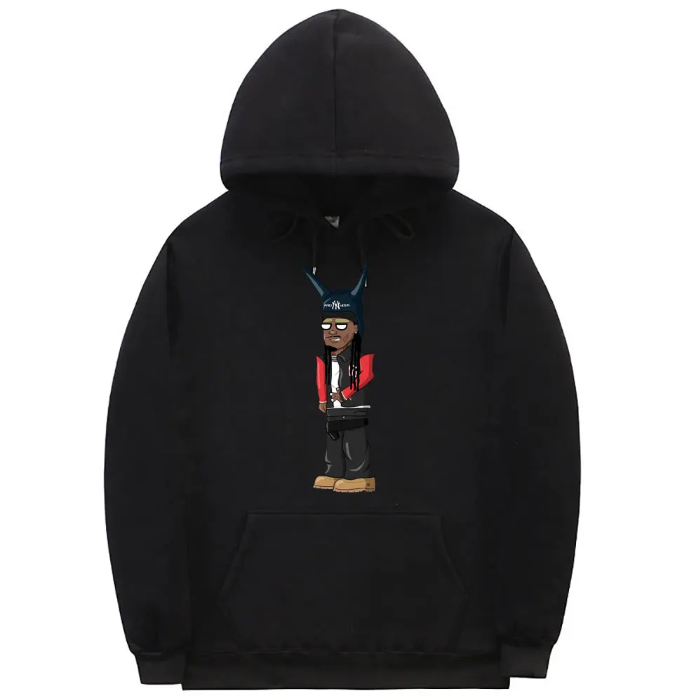 

Rapper Playboi Carti Cartoon Style I Am Music New Album Hoodie Men Women Fashion Vintage Sweatshirt Male Hip Hop Trend Hoodies