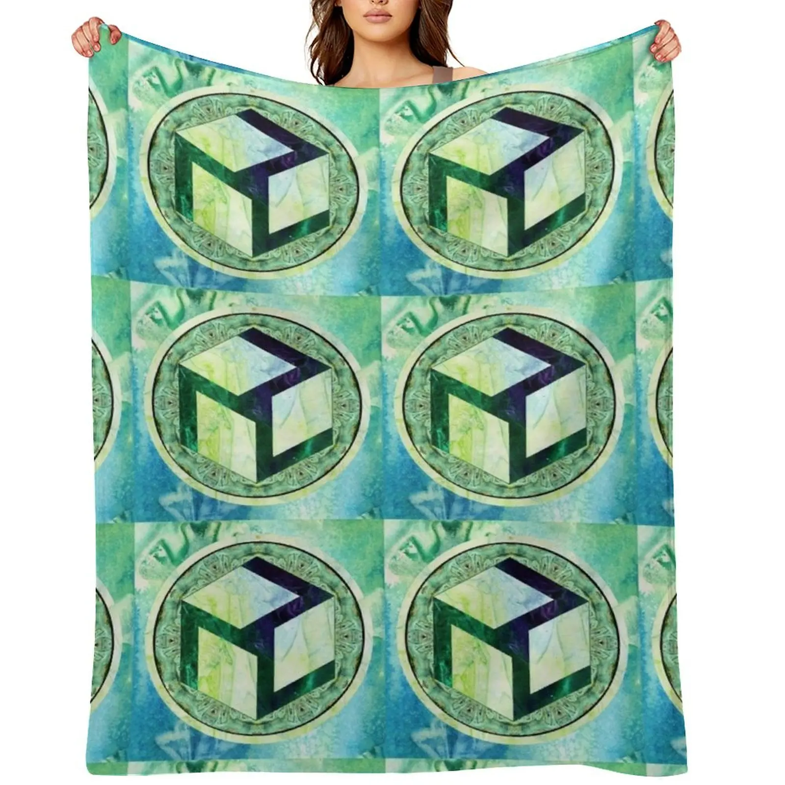 

Antahkarana - Healing Throw Blanket warm winter Decorative Sofas Soft Big Sleeping Bag Blankets