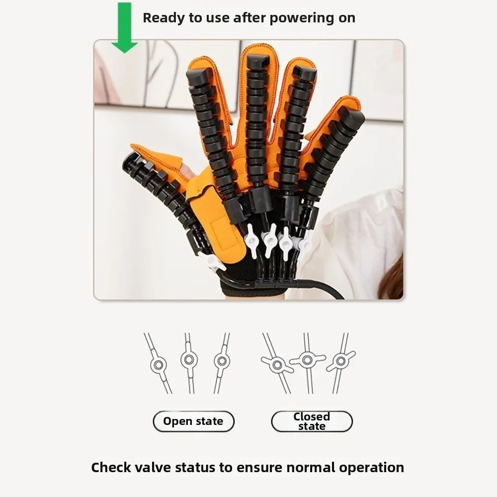 Electric Hand Rehabilitationilitation Robot Glove Intelligent Pneumatic Finger Trainer Five Finger Mirror Image