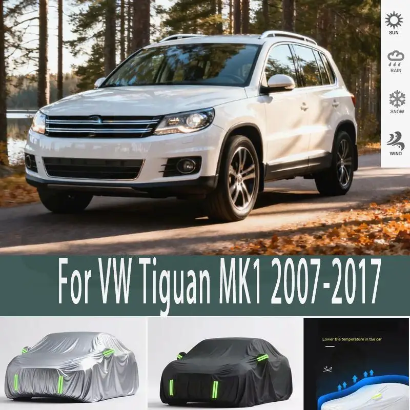 

Для наружной защиты, водонепроницаемые, пылезащитные, полные для VW Tiguan MK1 2007-2017, автомобильные чехлы