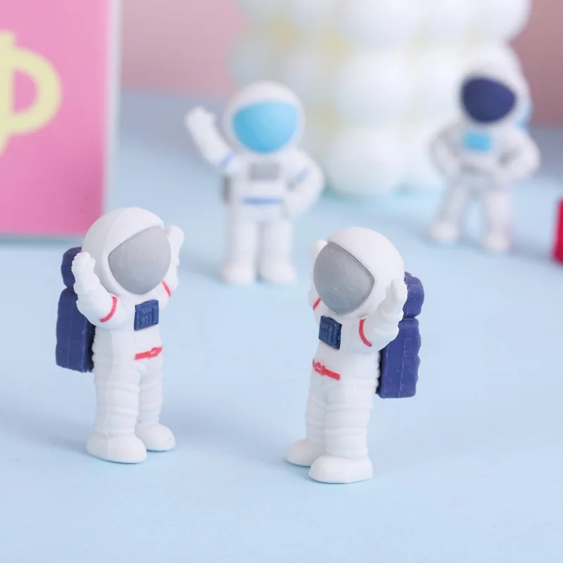 3 Pieces/lot Creative Astronaut Eraser Cute Astronaut Pencil Eraser Children's Stationery Drawing Sketch Eraser Kawaii Eraser - Image 5