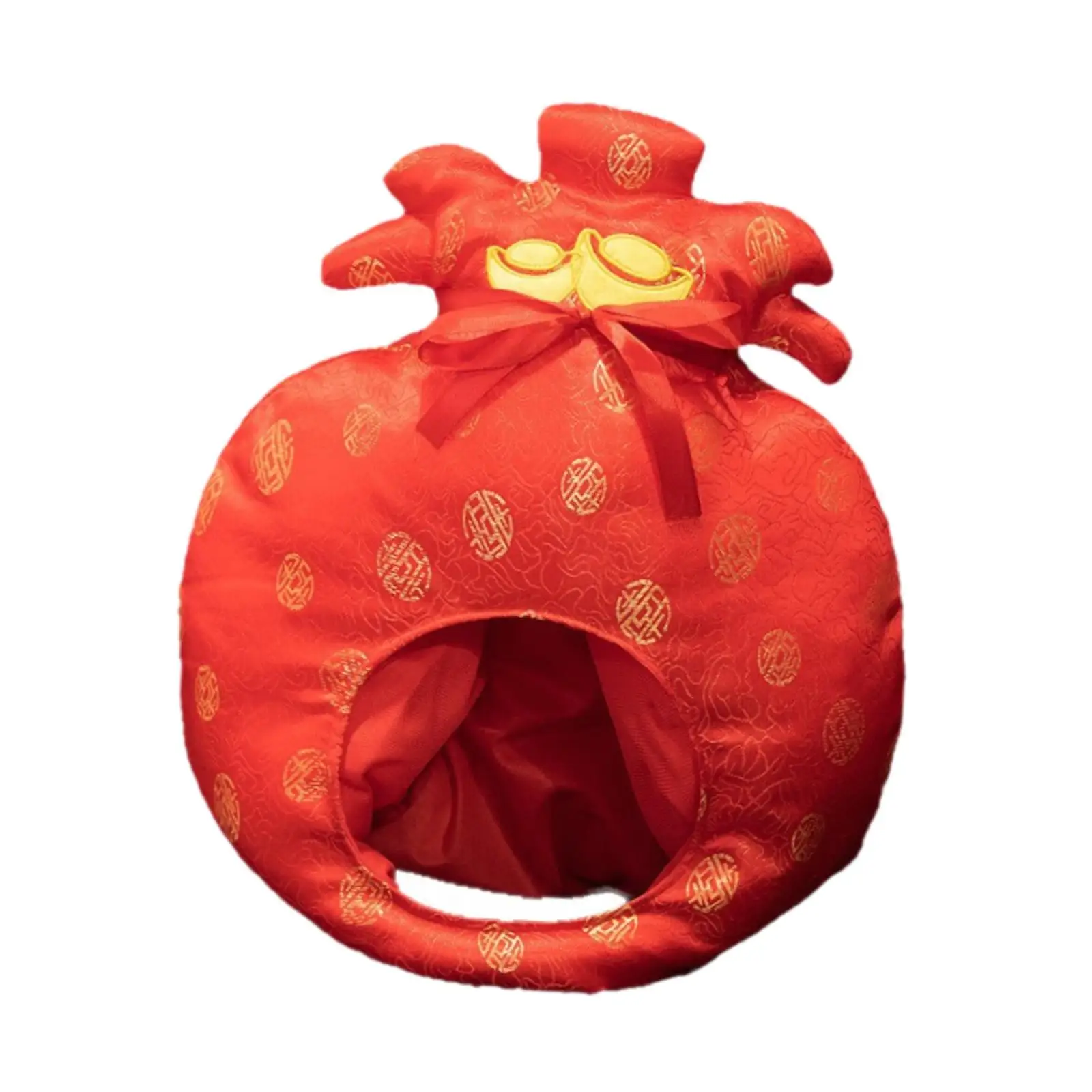 Pluche gelukstas hoed kostuumaccessoires nieuwigheid hoed hoofddeksel feestkostuum hoed hoofdtooi voor kinderen jongens meisjes carnaval maskerade