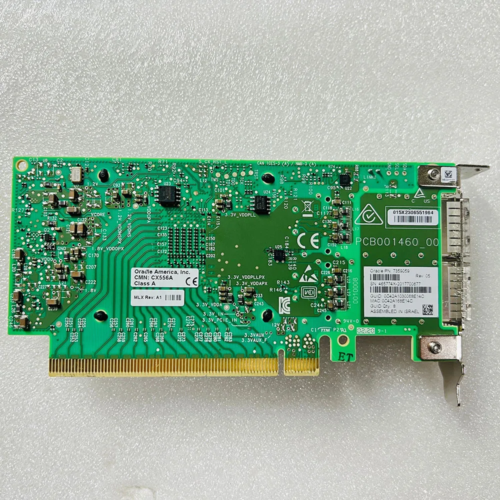 بطاقة شبكة جيجابت بأربعة منافذ كهربائية ، Mellanox G ، cx556A ، 10 ، 42 ، CX556A