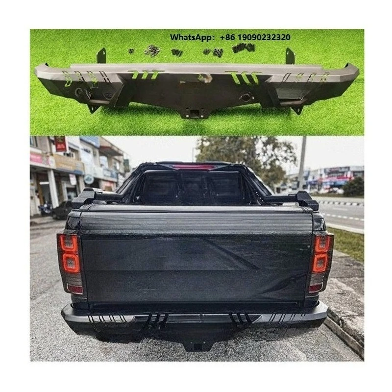 Steel Rear Back Bumper for Ranger with Light Shackle Car Exterior Accessories Bumper PQL