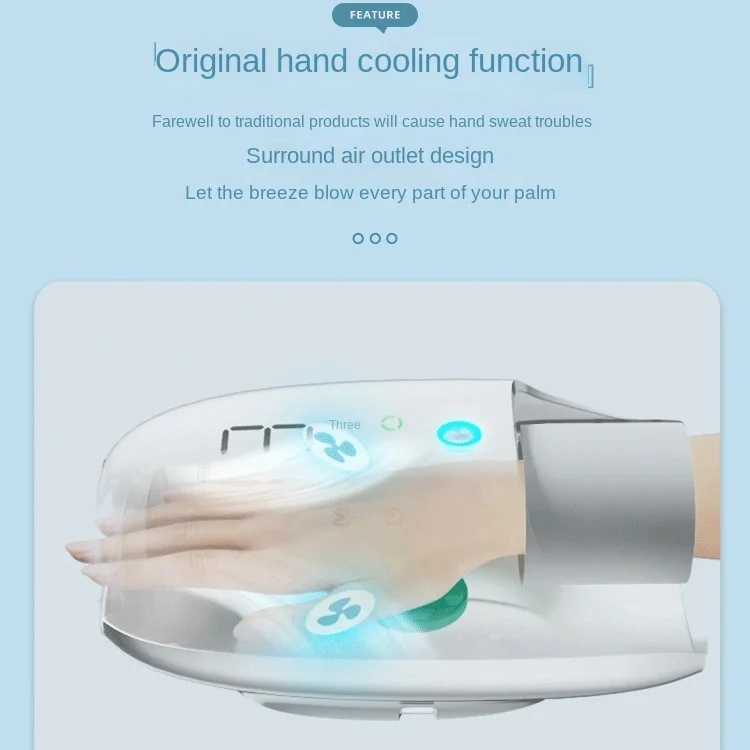 Electric Sports Hand Massager with Airbag Kneading & Heating Feature Plastic Material Cold Application Roller Instrument
