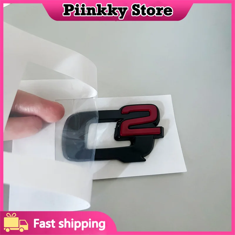 Stiker dekorasi huruf ekor logam mobil, untuk Q4 Giulia stapvio Aksesoris modifikasi eksterior