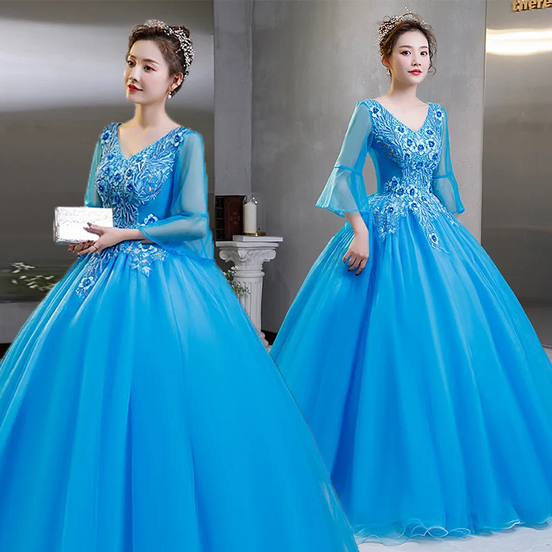 볼 가운 럭셔리 Quinceanera 드레스 레이스 파티 Vestidos 15 Anos 빈티지 vestido de 15 quinceañeras