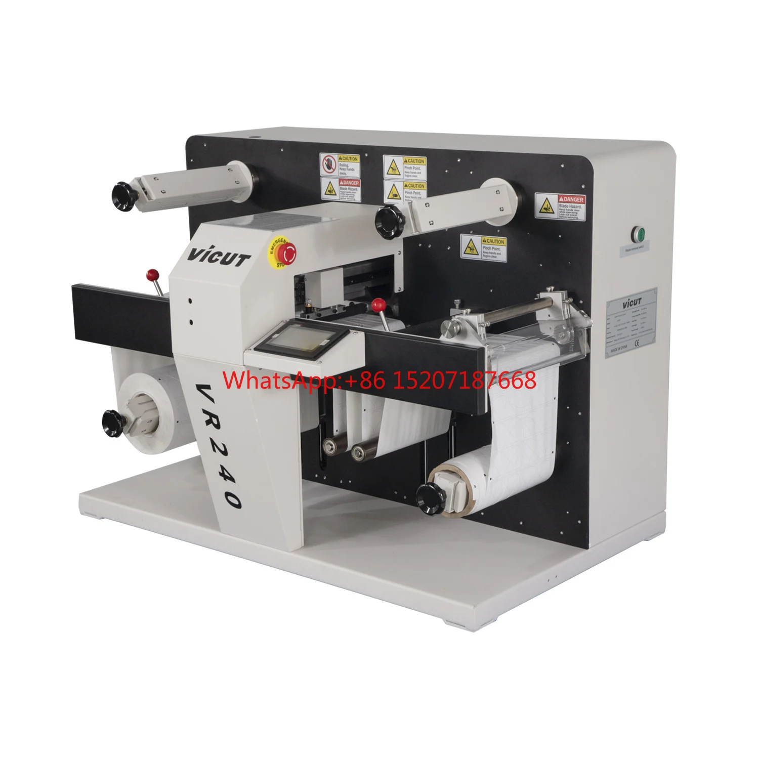 Vicut VR240 Desktop Digital Roll Label Die Cutter/Automatic Dual Head Gap Control/Slitting/Laminating machine Vr240