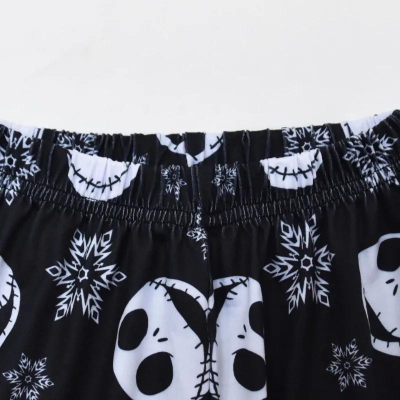 Kawaii Disney Nightmare Before Christmas Cosplay Jack Skellington Pajamas for Boys Cartoon Costumes Halloween Kids Sleepwear