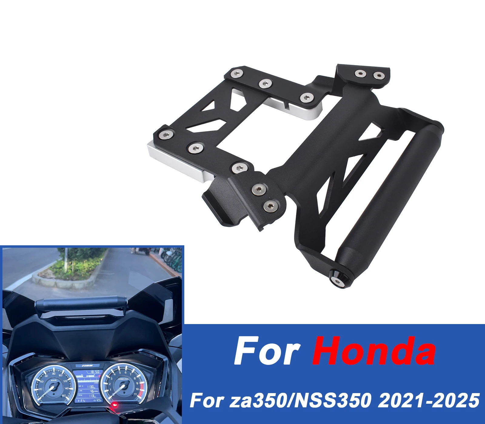 

Кронштейн для навигатора мотоцикла для Honda Forza 350 NSS350 2021-2025, кронштейн для видеорегистратора, подставка для телефона, аксессуары для мотоциклов