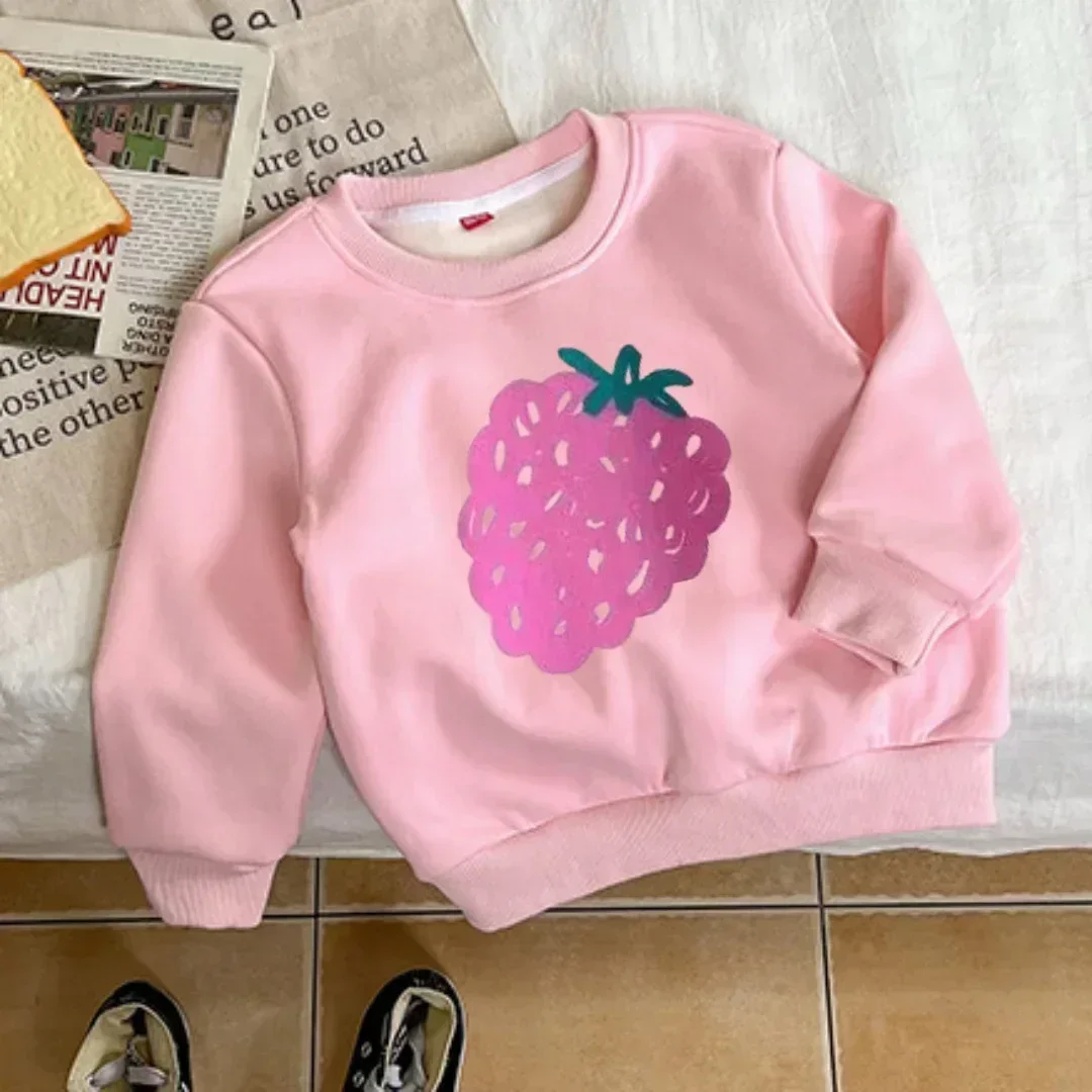 Kids Sweatshirts 2024 Warm Thicken Tops for Boys Girls Fleece Children Hoodies Winter Baby Sweaters Cartoon Casual Toddler Tops