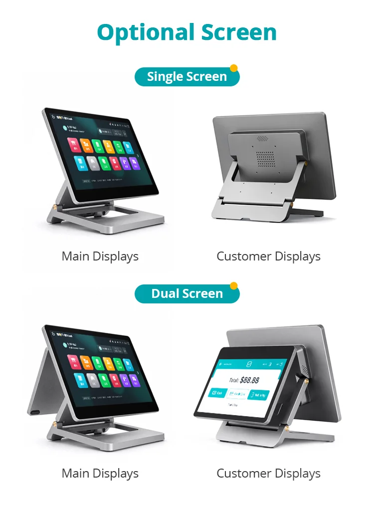 Wholesale Ultra-Thin All In One POS Windows 11 Aluminum Pos Systems For Sale Retail Beauty Salon Pos Machine Touch Screen
