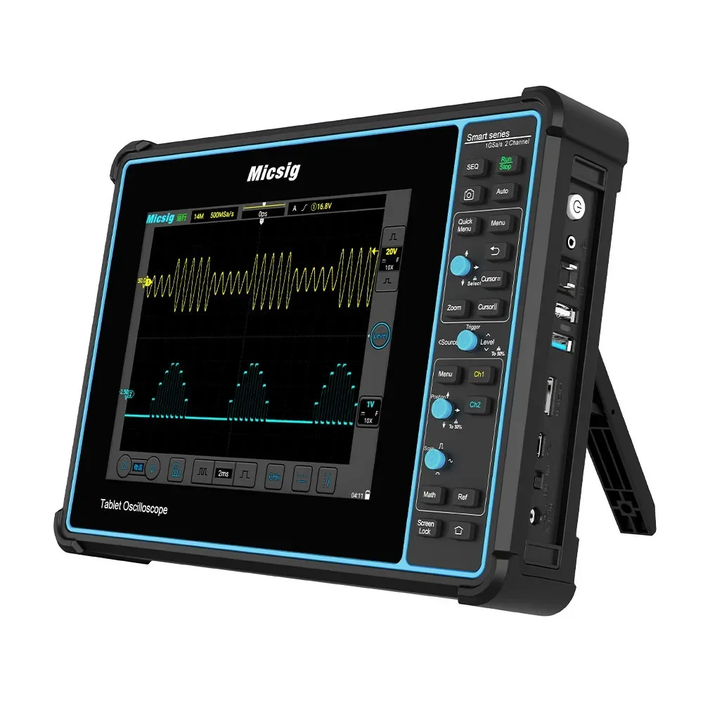 2026 Micsig STO2002 200MHz 1GSa/s Tablet Oscilloscope 2 Channel Digital Oscilloscope Supports Decoding