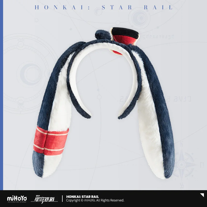 Honkai : Star Rail diadema de Cosplay oficial MiHoYo Pom-Pom, peluquín de peluche, accesorios para el cabello para niñas, Lindo juego de preventa