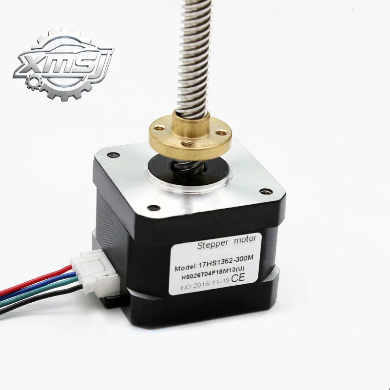 

Motor paso a paso 42 2 fases 4-plomo Nema17 300mm T8 lineal varilla de alambre 40mm 1.7A 0.45N.M motor de bajo ruido