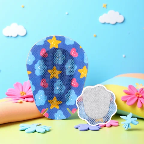 90/180PCS Nuovo Benda Per Gli Occhi Del Fumetto Patern Medico Pigro Benda Per I Bambini Per Adulti Strabismu Trattamento di Cura Della Visione Patch 15 Tipo di Desig