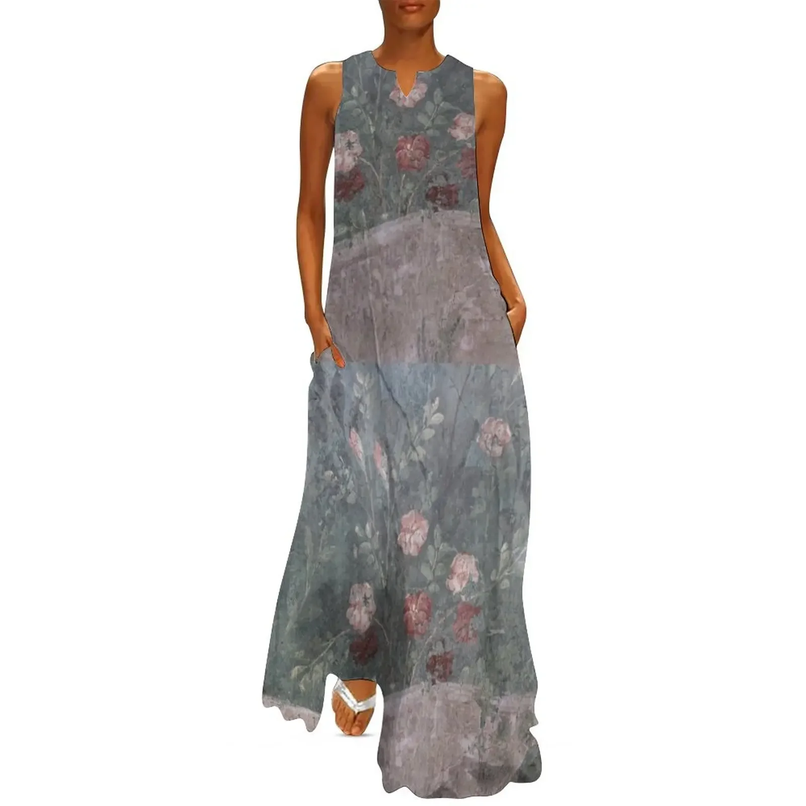 

Garden of Livia - Prima Porta - flowers Long Dress Woman's evening dress dress dresses Women's summer skirt Dresses