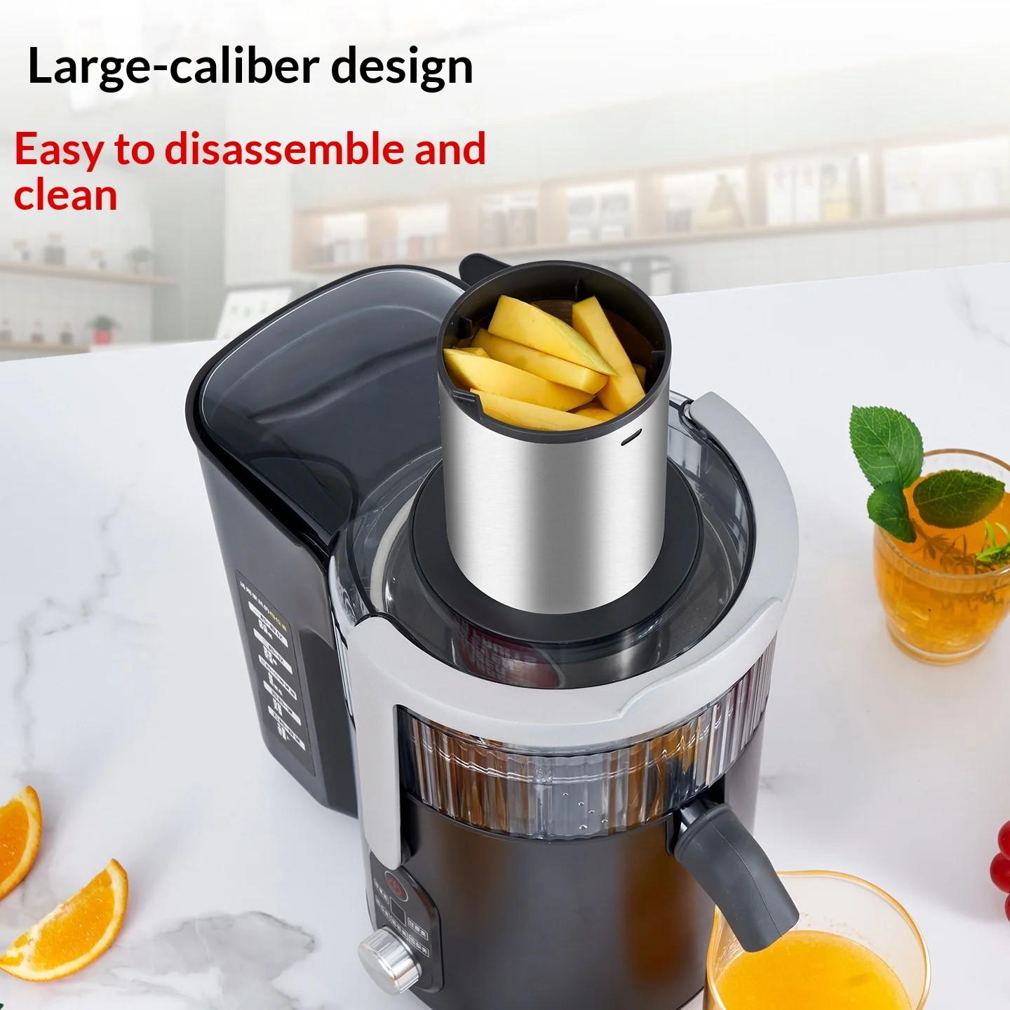 Xingnoke Commercial Full-automatic High Rigidity Juice Extractor Large-diameter Non-cutting Whole-squeezing Celery Sugarcane