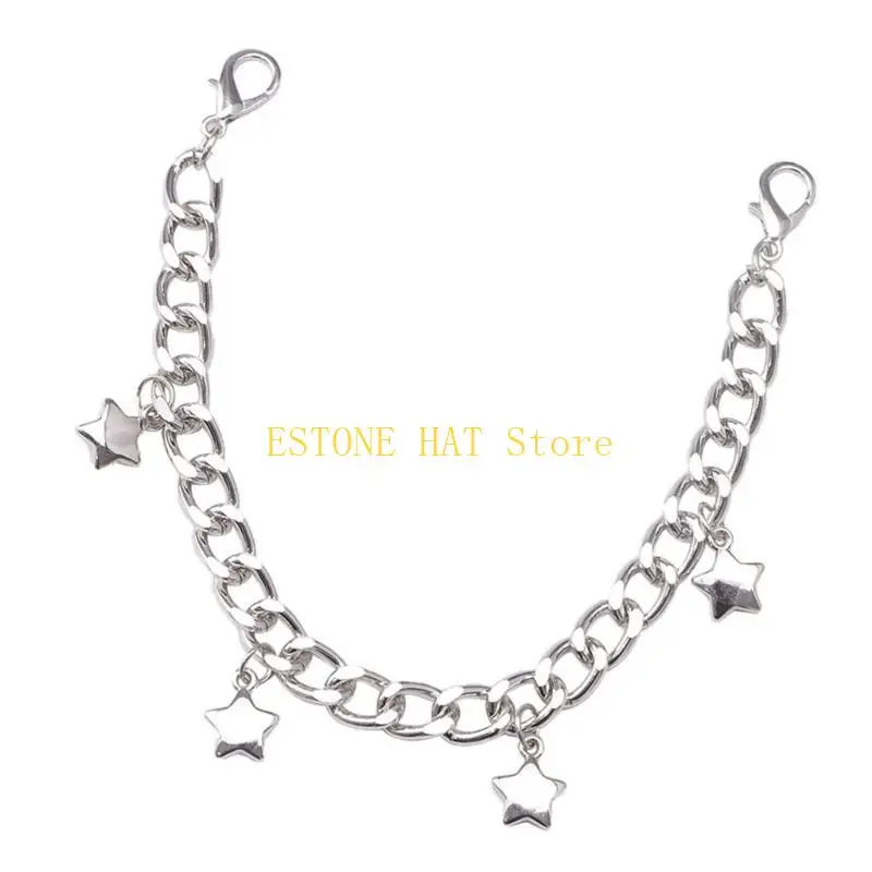 

49MF Harajuku браслет для обуви пояс-цепочка для танцоров панк-цепочка унисекс одежда