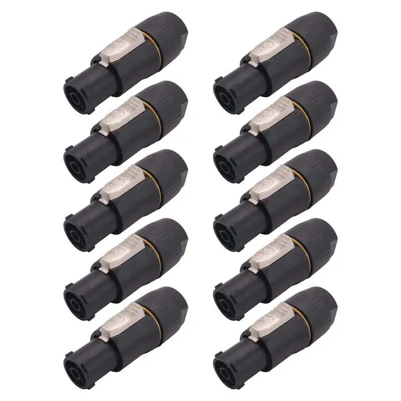 

Apr.10Pcs PA66 Material 3Pins True Locking Connector Plug Jack NAC3FX-W NAC3MX-W IP65 Grade Waterproof 10 Female Plugs