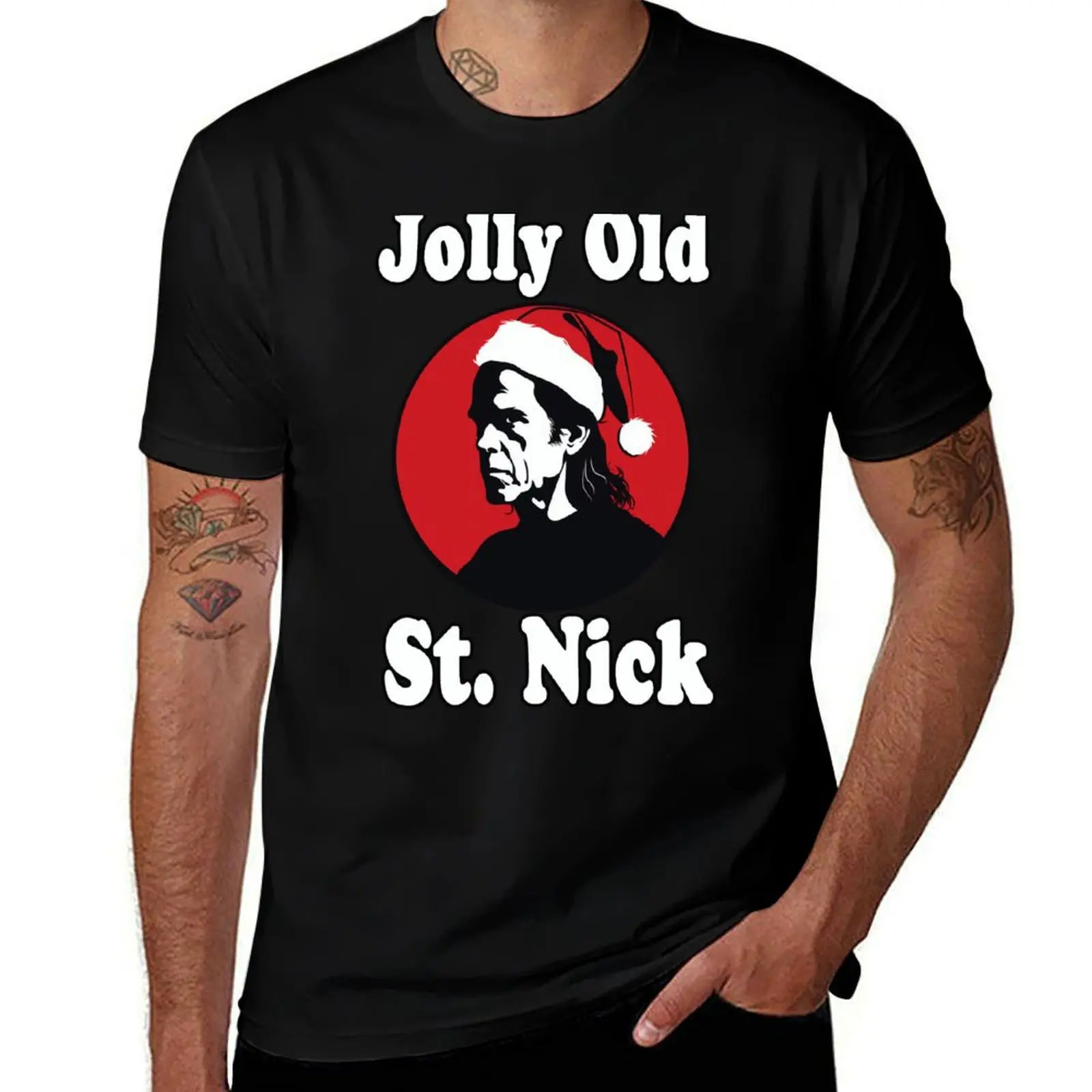 

Jolly Old St. Nick Cave T-Shirt t shirts for man cotton funny funny t shirts cotton