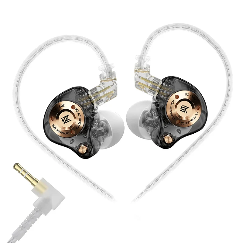 KZ EDZ HiFi Gaming Type-C In-Ear Bedrade Oordopjes met Microfoon Diepe Bas Stereo Geluid voor Muziek EDX pro X