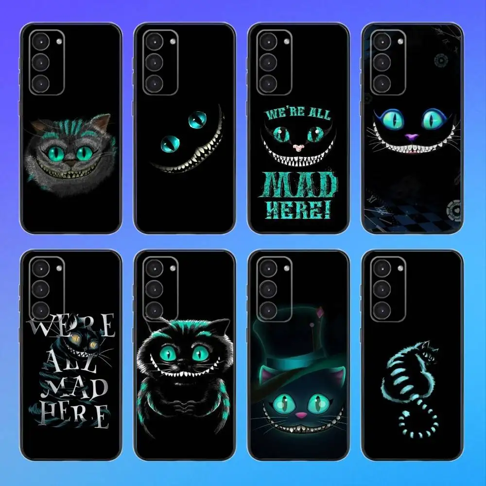 

Cheshire Cat Cool Phone Case For Samsung Galaxy A73,A72,A71,A70,A53,A52,A51,Others Soft Black Cover