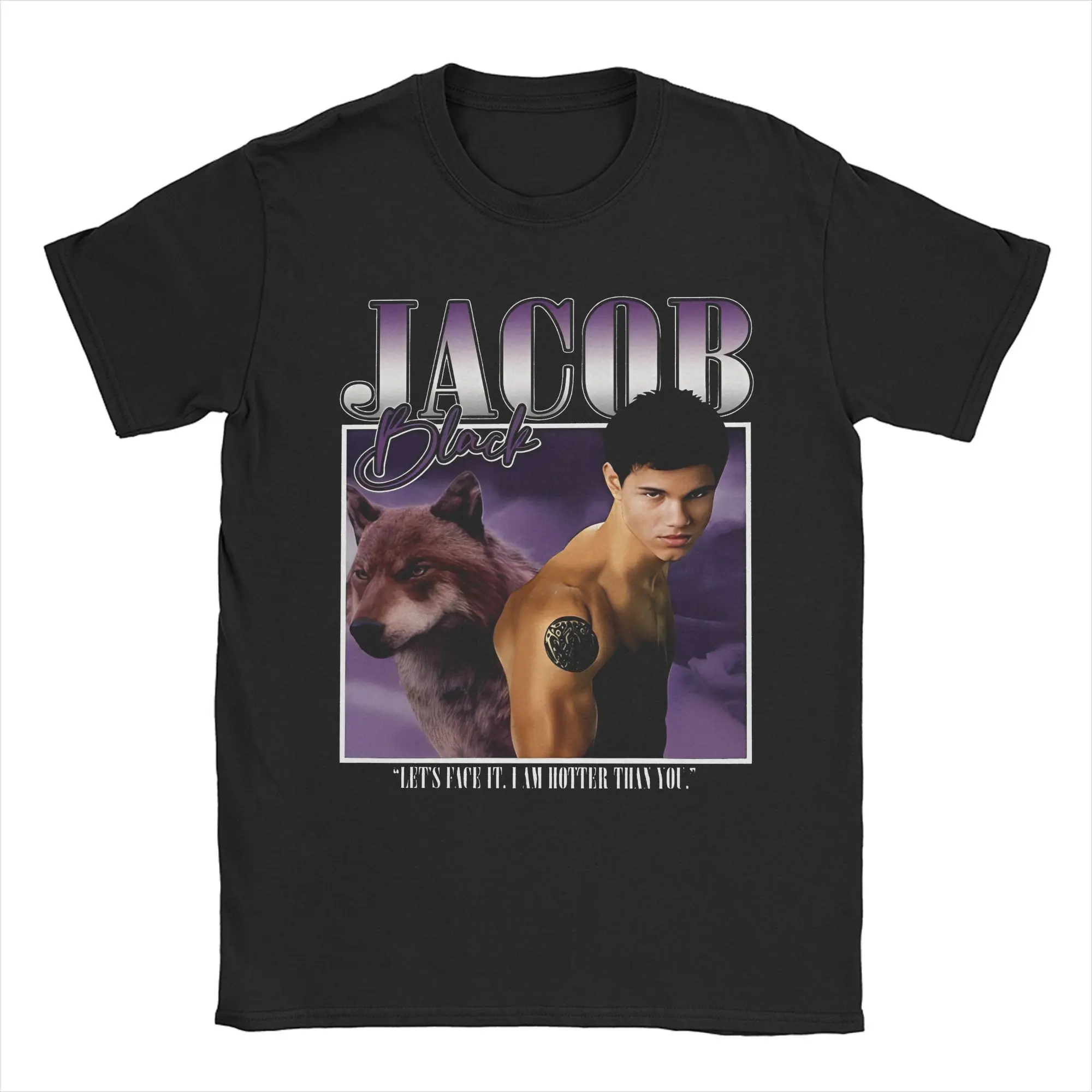 The Twilight Saga T Shirt For Men Women Cotton Tops Shirts Hip Hop Jacob Black   Crewneck Short Sleeve