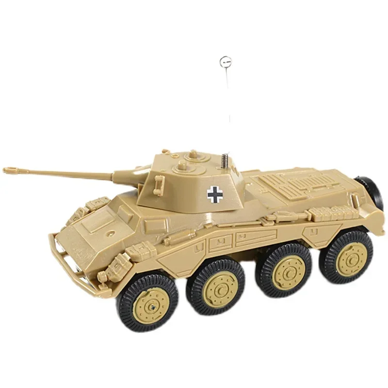 Segunda Guerra Mundial alemão puma rodas veículo blindado, modelo Scout carro, montagem 4D, brinquedo militar, 1:72