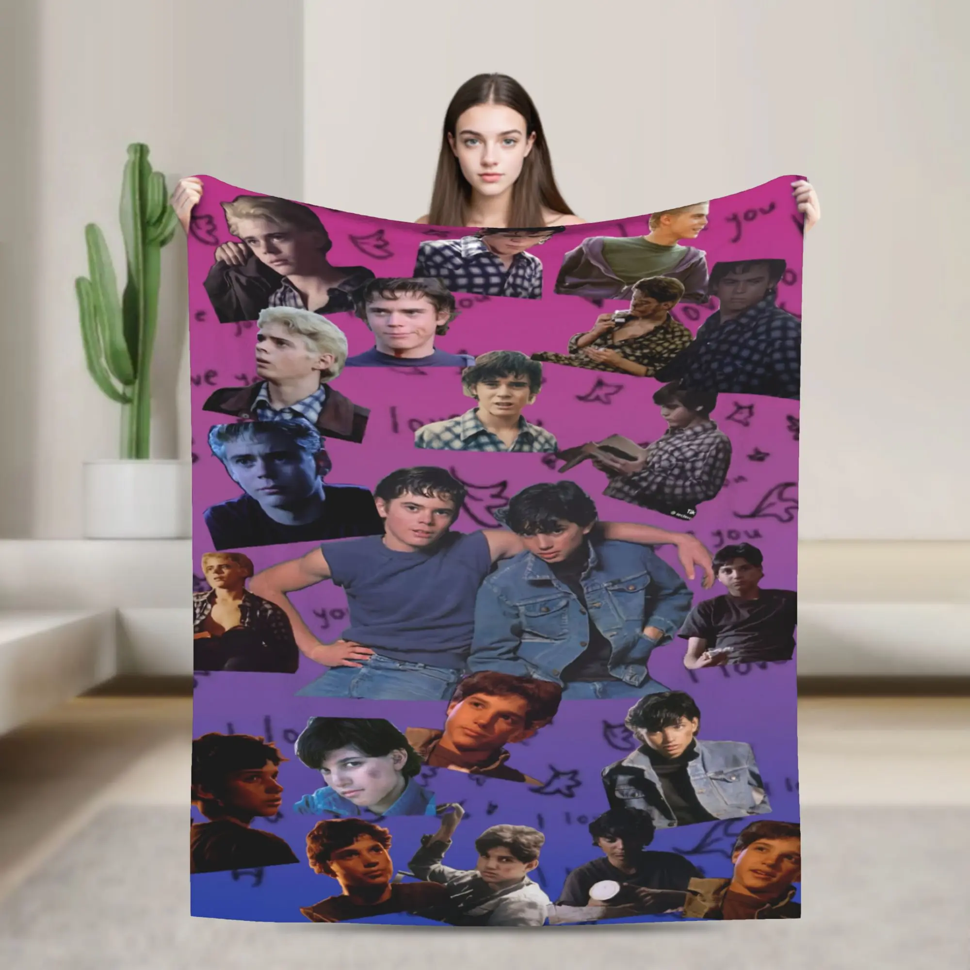 The Outsiders Blankets  Soft Warm Novelty Plush Throw Blanket For Kids Adult Living Room Flannel Bedspread Bed Cover