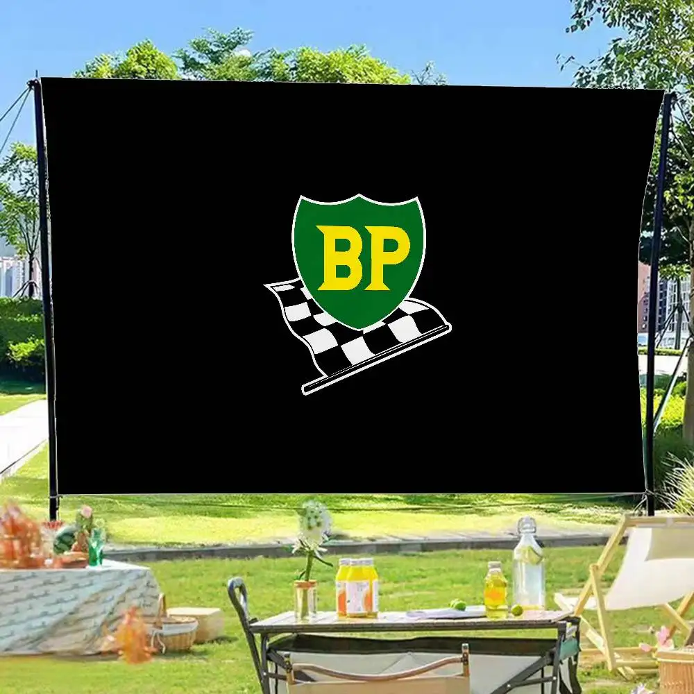BPs Motoroil Oils Creative Pattern Hanging Flag Polyester Printed Banner Hand Pulled Flag