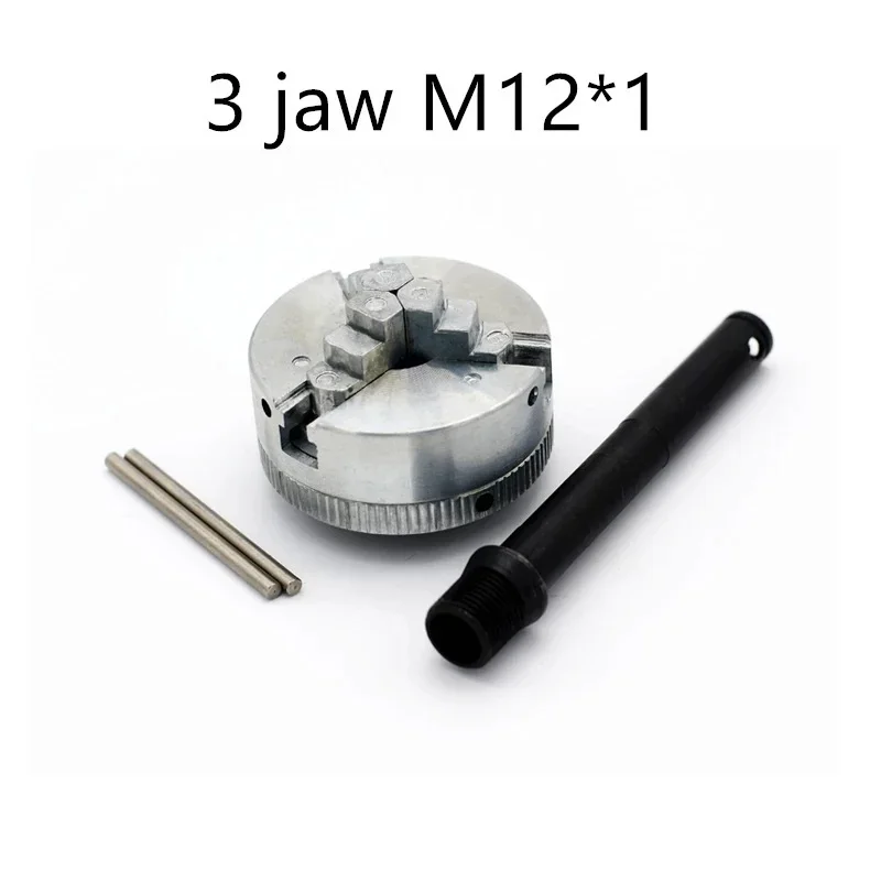 Zinc Alloy 3-Jaw & 4-Jaw Self-Centering Lathe Chuck, Optional Connecting Rod Clamp Accessory for Mini Metal Lathe & Wood Turning