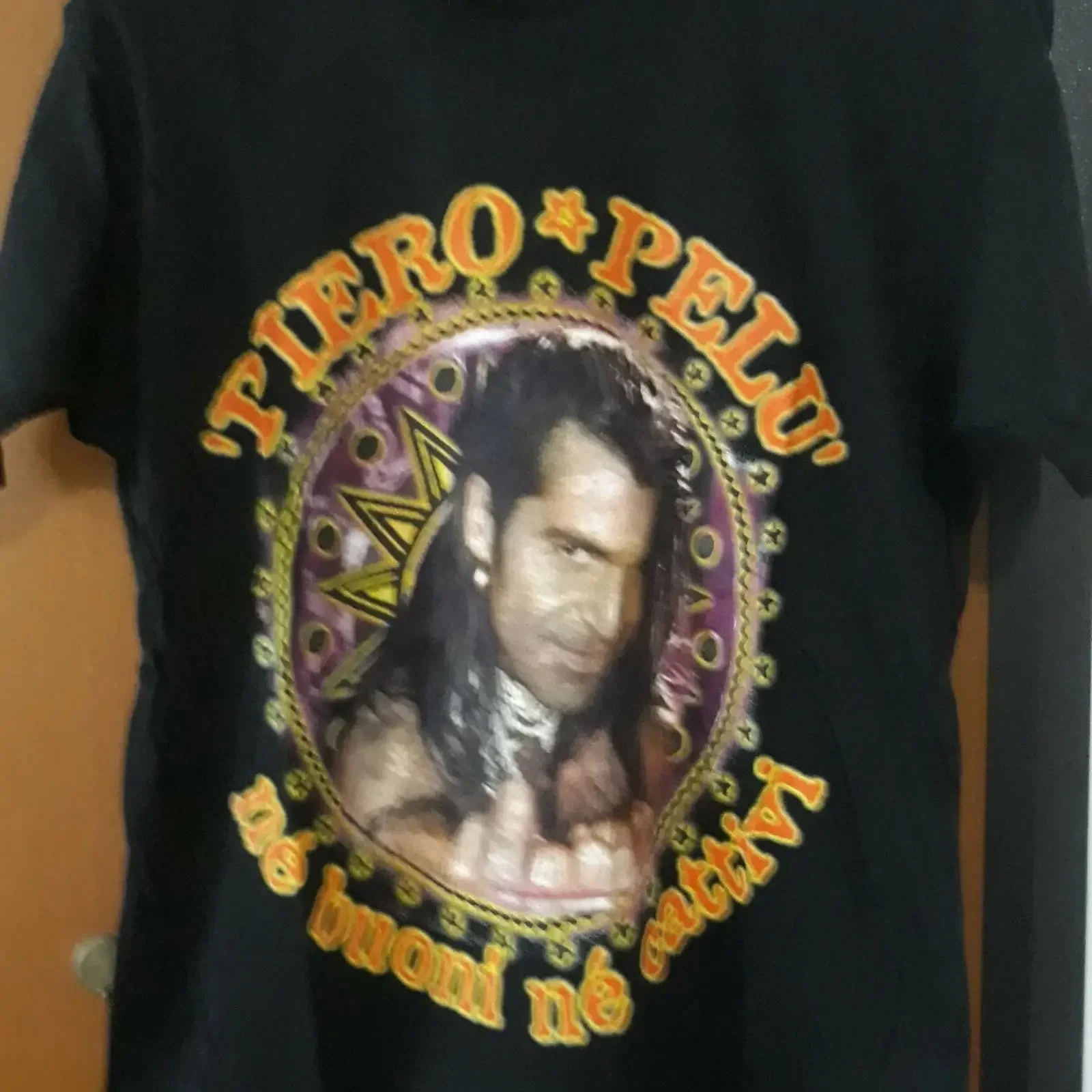 Camiseta Piero Pelù Nè buoni né cattivi, talla M, rara, vintage, lavada, suave, cómoda, estilo streetwear, unisex