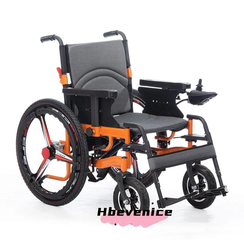 Hot Selling Foldable Electric Wheelchair For Elderly Safety Conversion Walker Rollator For Disabled People