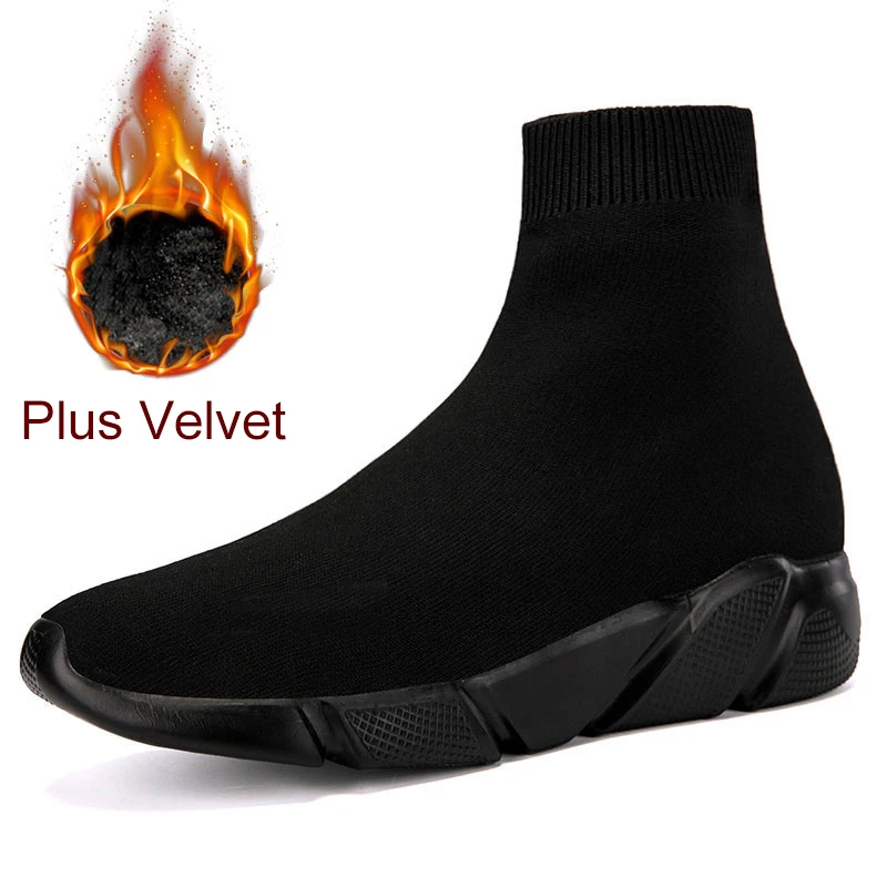 MWY Women\'s Sports Shoes High Top Warm Socks Shoes Casual Sneakers Men Zapatillas De Mujer Ofertas Walking Shoes Size 35-47