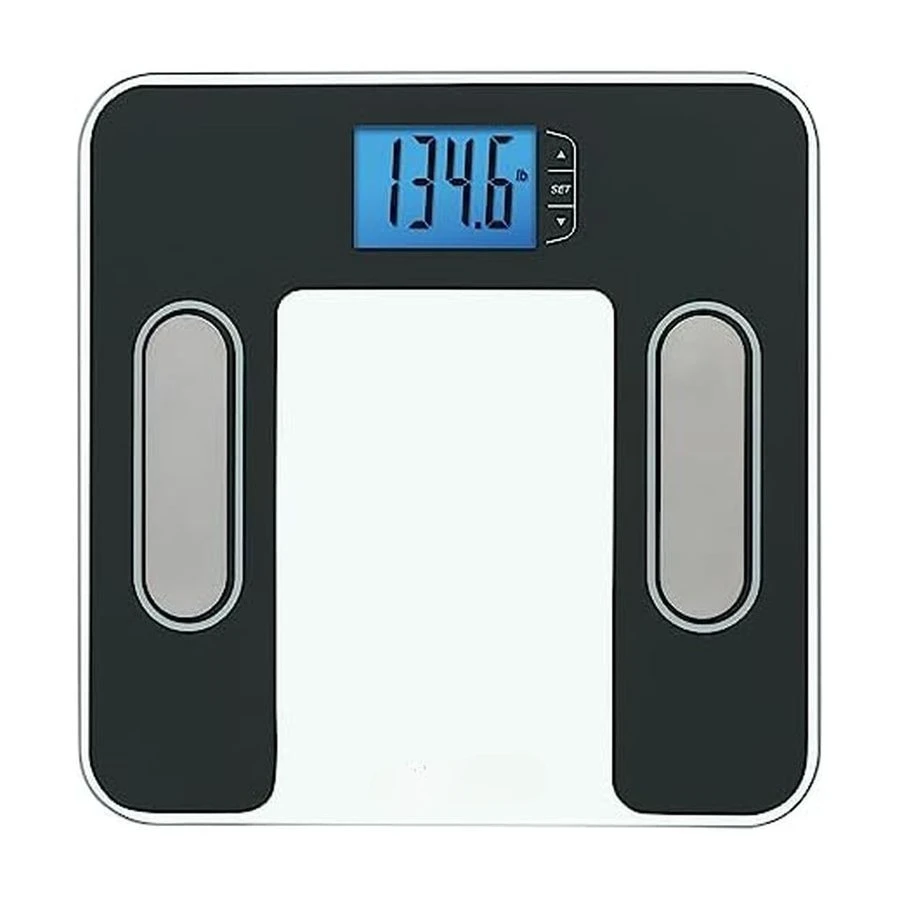 

Весы для ванной комнаты с анализом состава тела: цифровые, стеклянные, для измерения веса, жира, ИМТ, мышечной массы, 10 пользователей, 300x300 мм