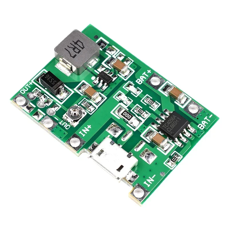 10PCS NEW Lithium Li-ion 18650 3.7V 4.2V Battery Charger Board DC-DC Step Up Boost Module TP4056 DIY Kit Parts For arduino