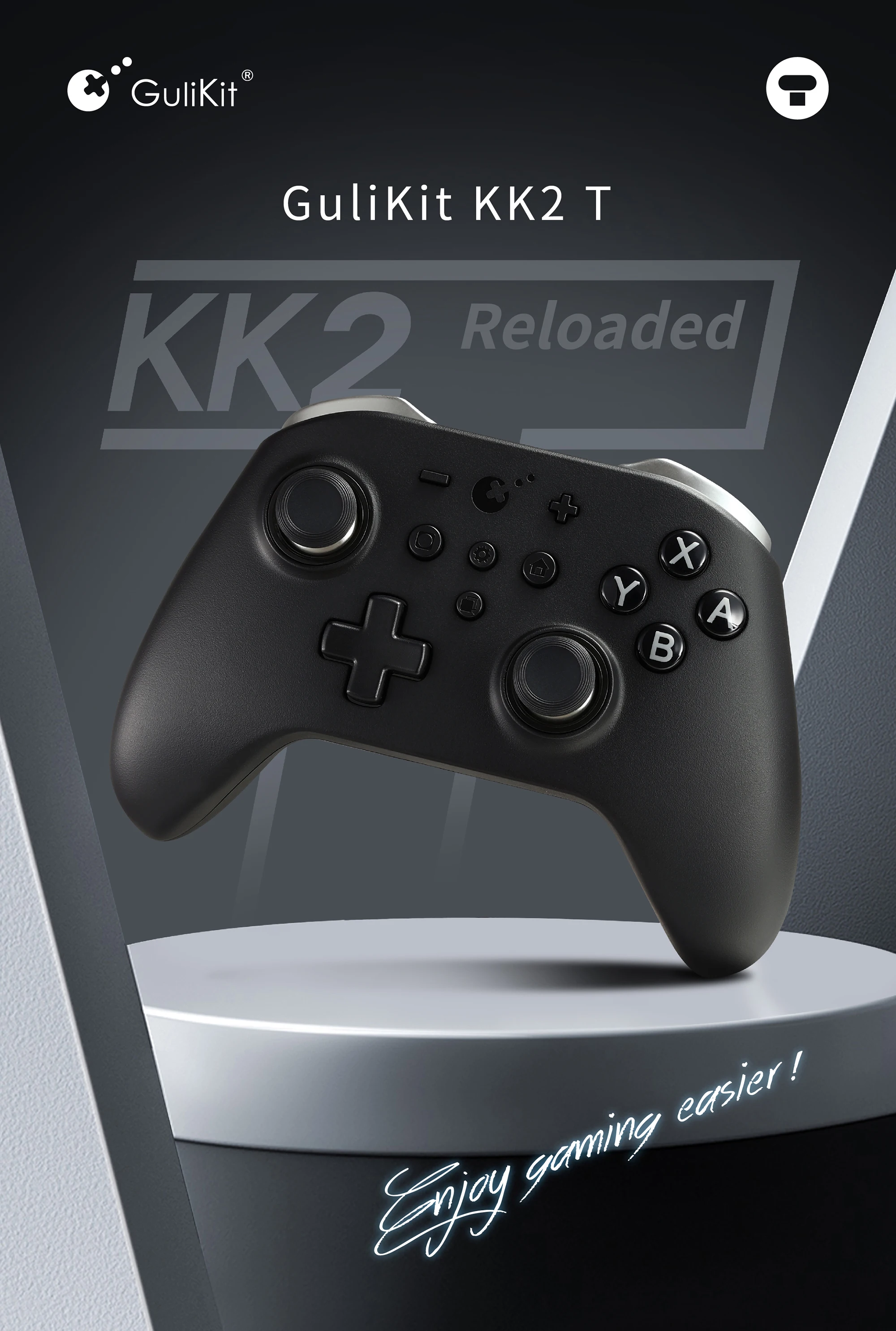 GuliKit Bluetooth-Spielcontroller mit TMR-Joystick und Hyperlink 2 Adapter für Windows/Switch 2/Steam Deck/iOS/macOS – Detail 1