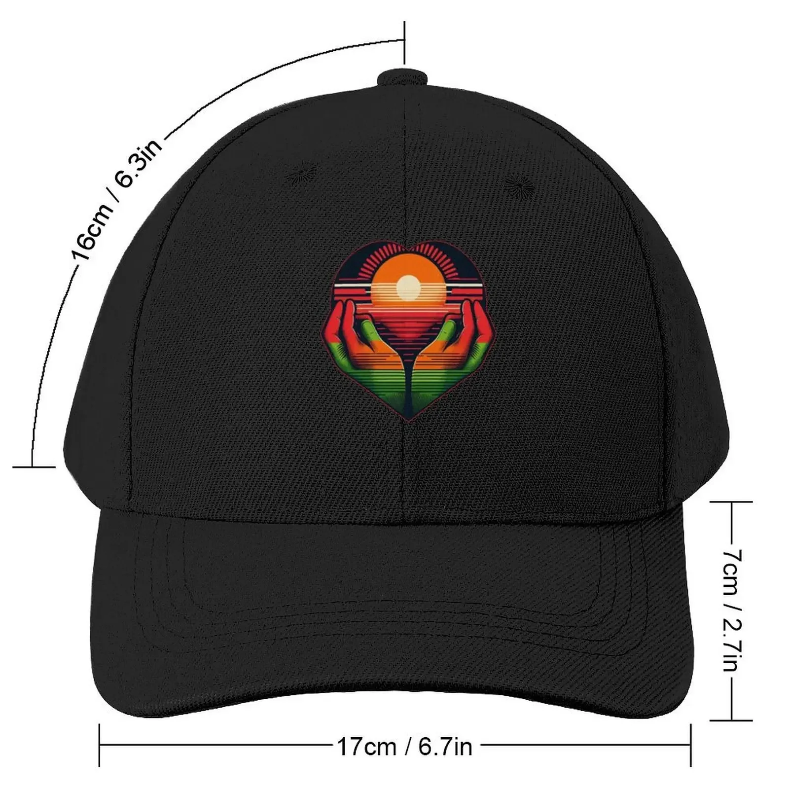 Malawi, the Warm Heart of Africa Baseball Cap hiking hat Snap Back Hat Women's Beach Visor Men's image 2