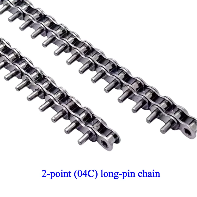 04C Industrial Stainless Steel Extended Pins 3mm/5mm 25B Connection Platform Entrance Guard Plate Side Edge Pin Shaft Chain