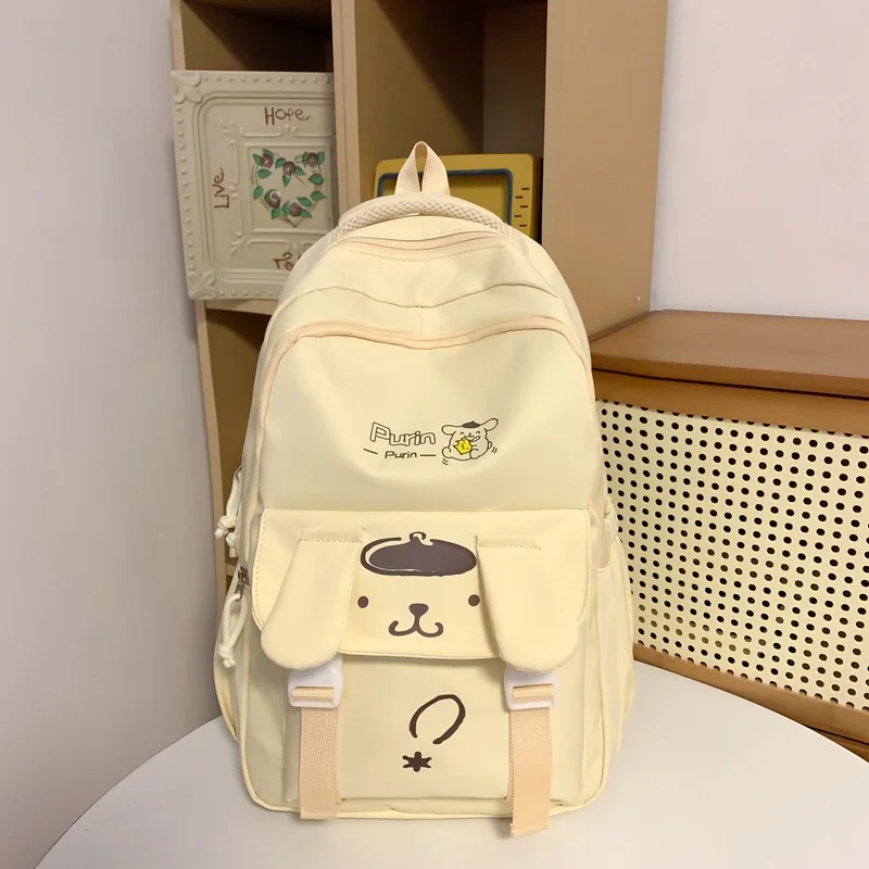 Sanrio-mochila escolar Clow M para estudiantes, gran capacidad, informal y ligera, hombrera impermeable, bonita
